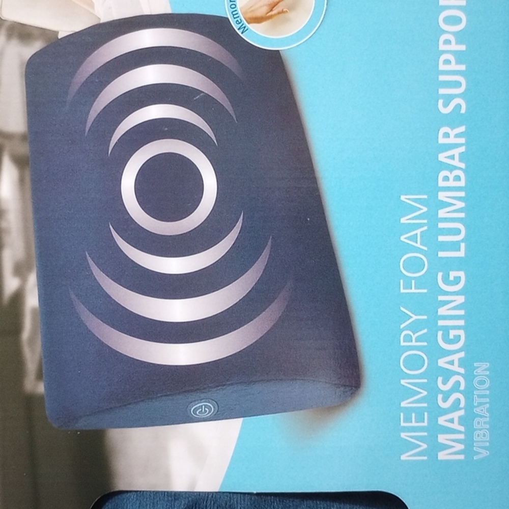 Massaging booties and lumbar support